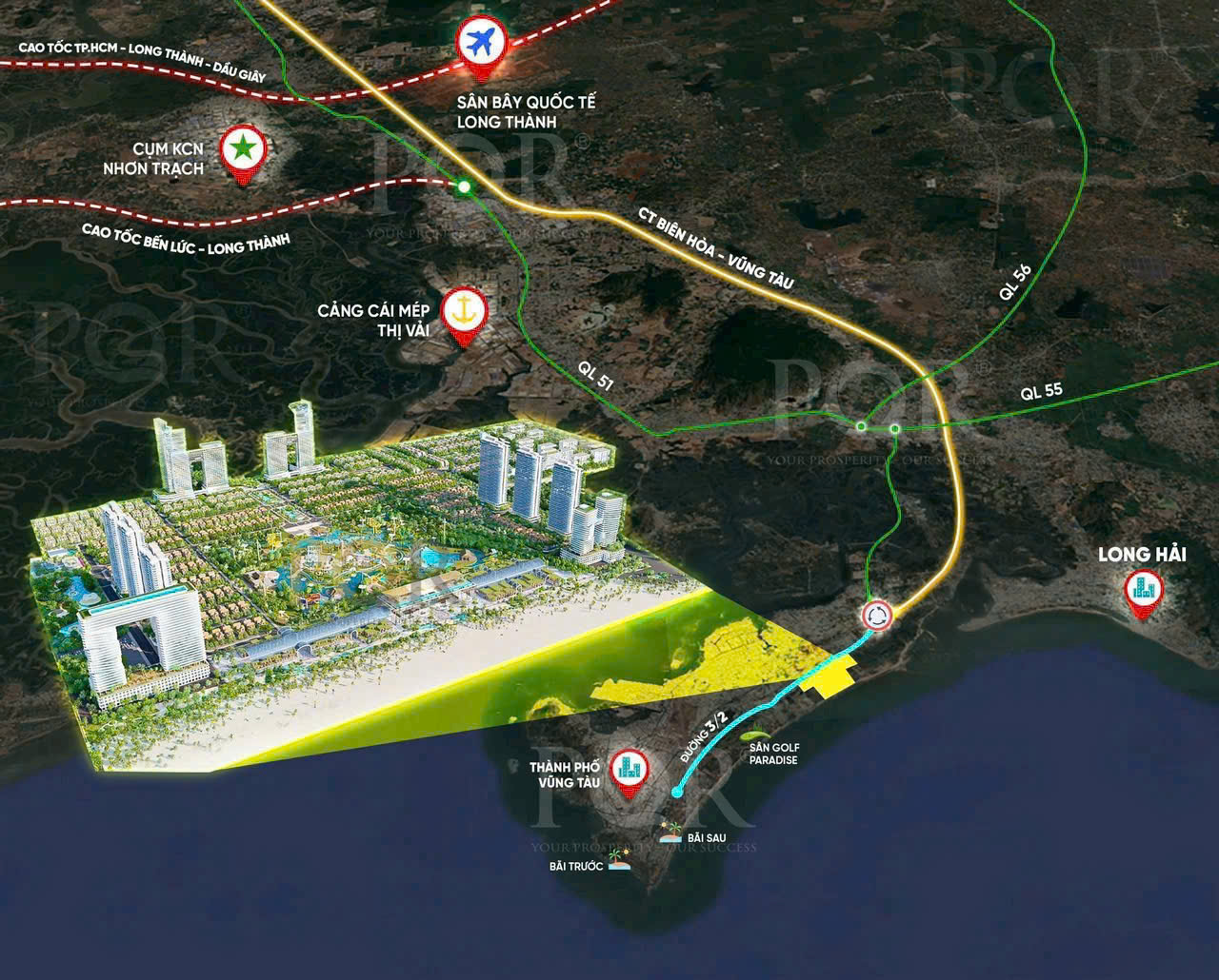 vị trí dự án blanca city vũng tàu