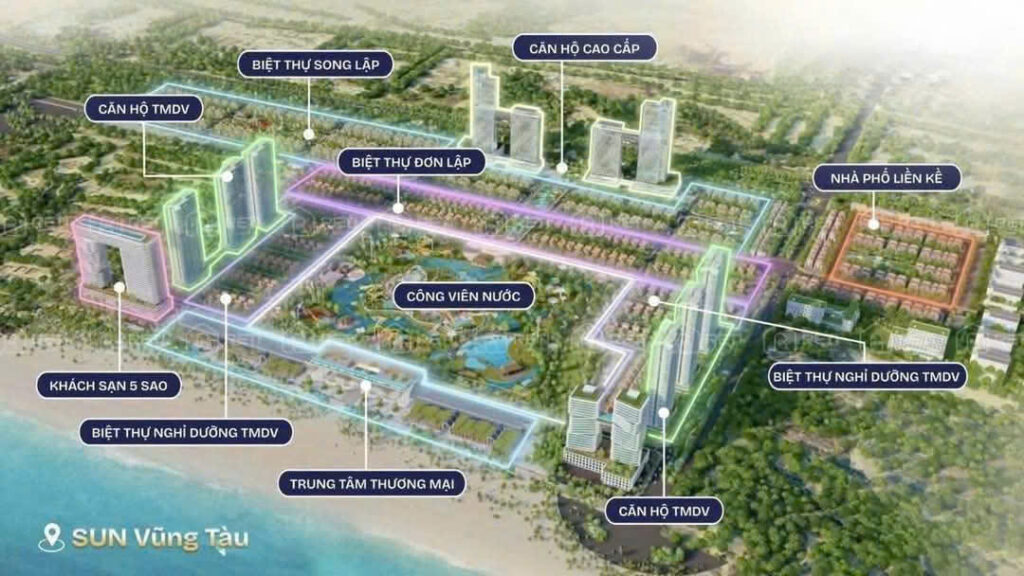 các phân khu dự án Blanca City