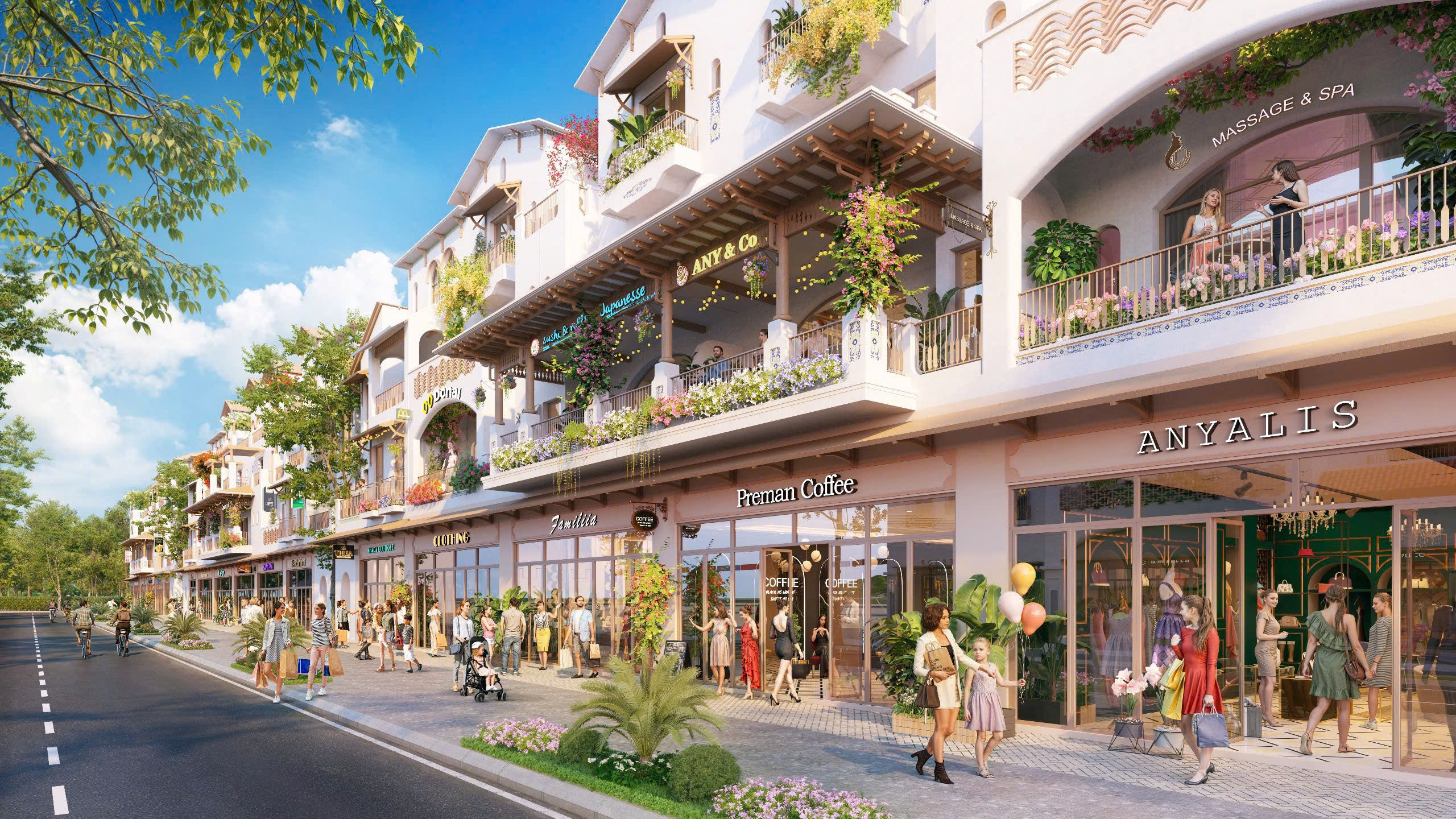 khu trung tâm tâm thương mại - shophouse dự án
